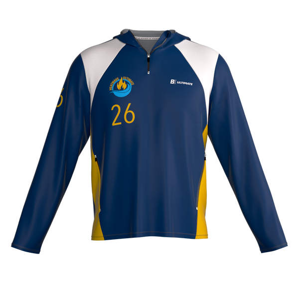 Full Sub GridTech Quarter Zip Hooded Jacket | University of British Columbia Okanagan Heatwave Fall 2026