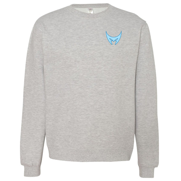 Embroidered Premium Midweight Crewneck (Grey) | Montreal Mephisto Summer 2023