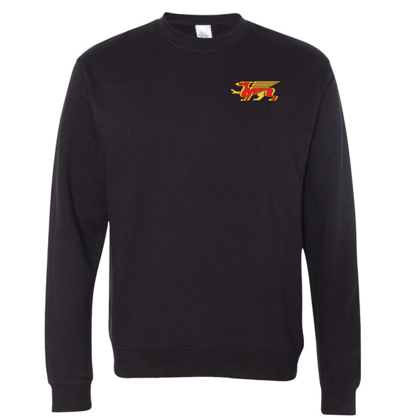 Embroidered Premium Midweight Crewneck (Black) | University of Guelph Extras Fall 2023