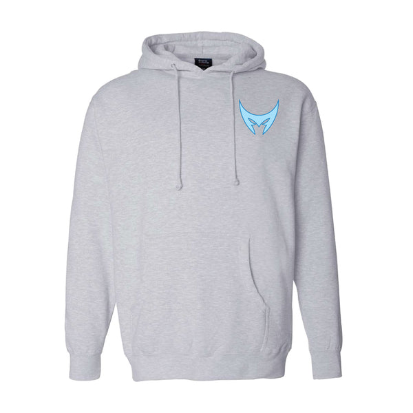 Embroidered Premium Heavyweight Hoodie (Grey) | Montreal Mephisto Summer 2023