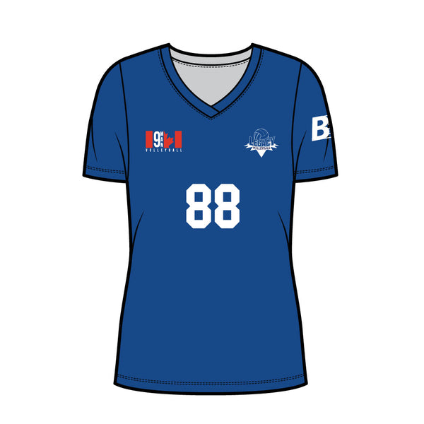 Full Sub N-Knit Short Sleeve (V-Neck Dark) | Toronto Legacy Volleyball Womens Team