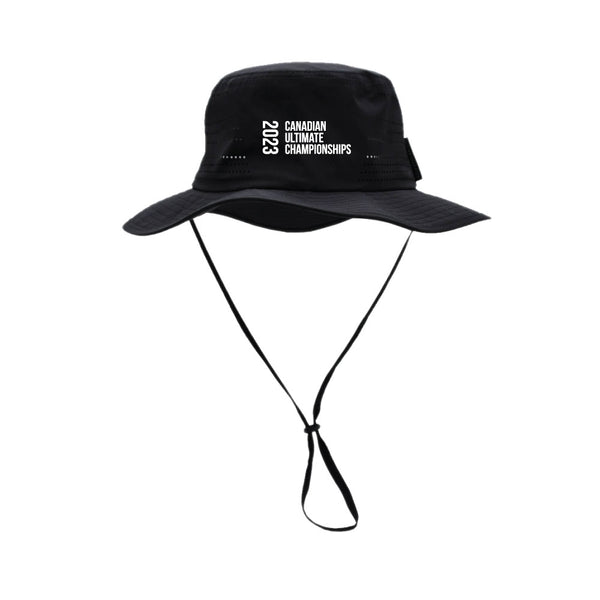 Elite Black Sun Bucket Hat CUC White Logo
