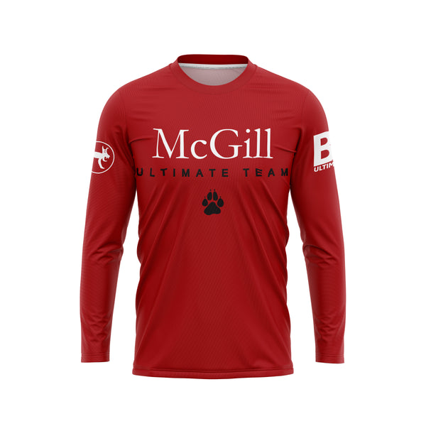 Full Sub N-Knit Long Sleeve (Red) | McGill University MUT Spring Fan Store 2024