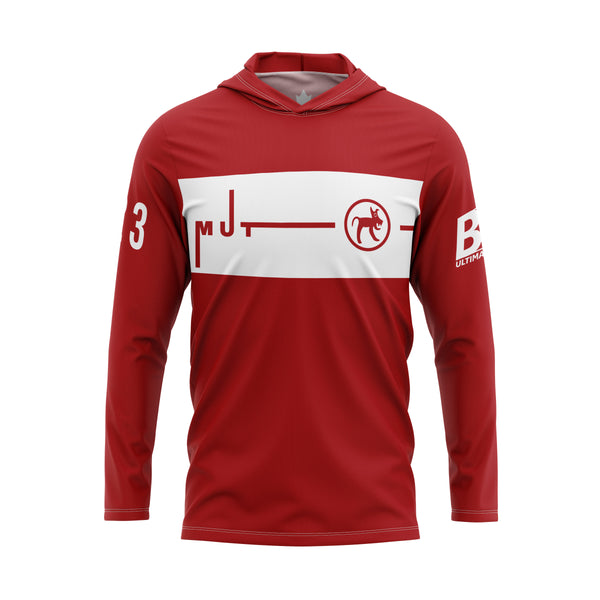Full Sub N-Knit Sun Hoodie (Red) | McGill University MUT Spring Fan Store 2024