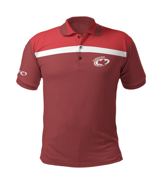 Full Sub N-Knit Polo (COACH RED) | Team Canada Beach July 2025