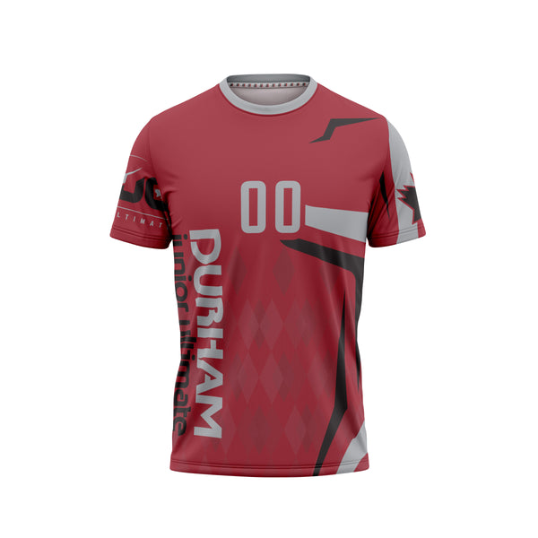 Full Sub N-Knit Short Sleeve (RED) | Durham Ultimate Club Spring 2026 High School League