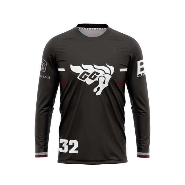 Full Sub N-Knit Long Sleeve (DARK) | University of Ottawa Gee Gees Womens Summer 2025