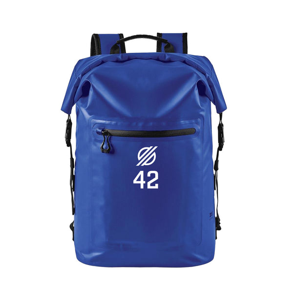 Technical Roll Top Waterproof Backpack 35L (BLUE) | Montréal CUVM Volt Spring 2026