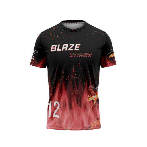 Full Sub N-Knit Short Sleeve (BLAZE ) | Ottawa Juniors Spring 2025