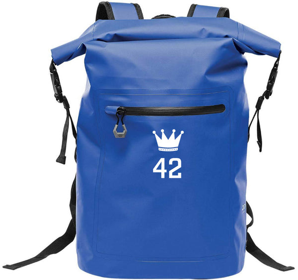 Technical Roll Top Waterproof Backpack 35L (BLUE) | Queens University SuperFly Fall 2025