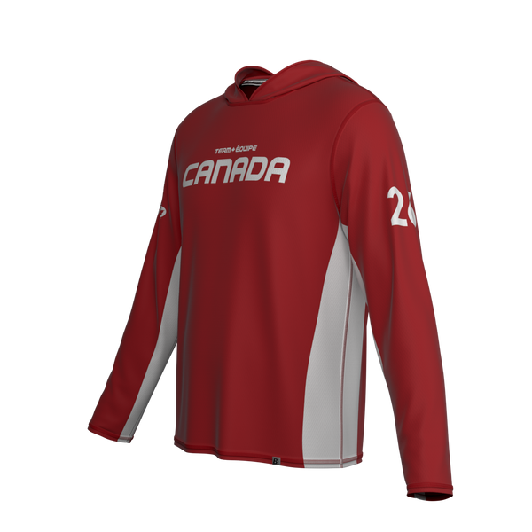 Full Sub N-Knit Sun Hoodie (RED) | Team Canada U20 August 2026