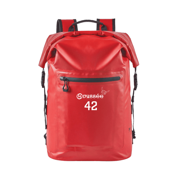 Technical Roll Top Waterproof Backpack 35L (RED) | Montréal Odyssée Summer 2026