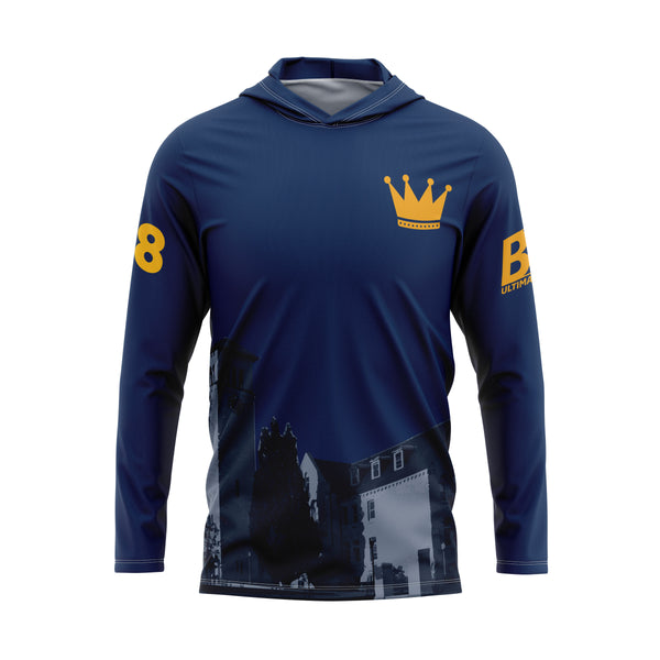 Full Sub N-Knit Sun Hoodie (BLUE) | Queens University SuperFly Fall 2025