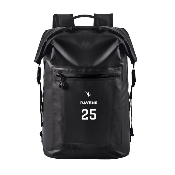 Technical Roll Top Waterproof Backpack 35L (BLACK) | Carleton University Ravens Open Fall 2025