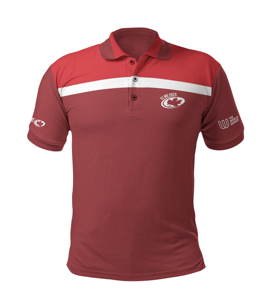 Full Sub N-Knit Polo (RED) | Team Canada World Games September 2025