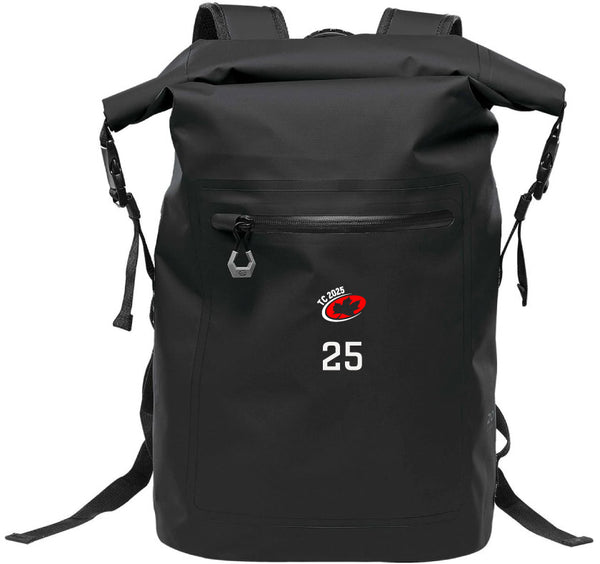 Technical Roll Top Waterproof Backpack 35L (BLACK) | Team Canada U24 July 2025