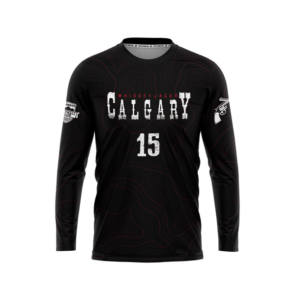 Full Sub N-Knit Long Sleeve (WHISKEYJACKS DARK) | Alberta Flatball Club - Beef August 2026