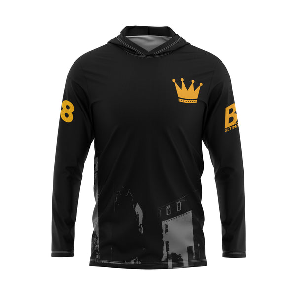 Full Sub N-Knit Sun Hoodie (BLACK) | Queens University SuperFly Fall 2025