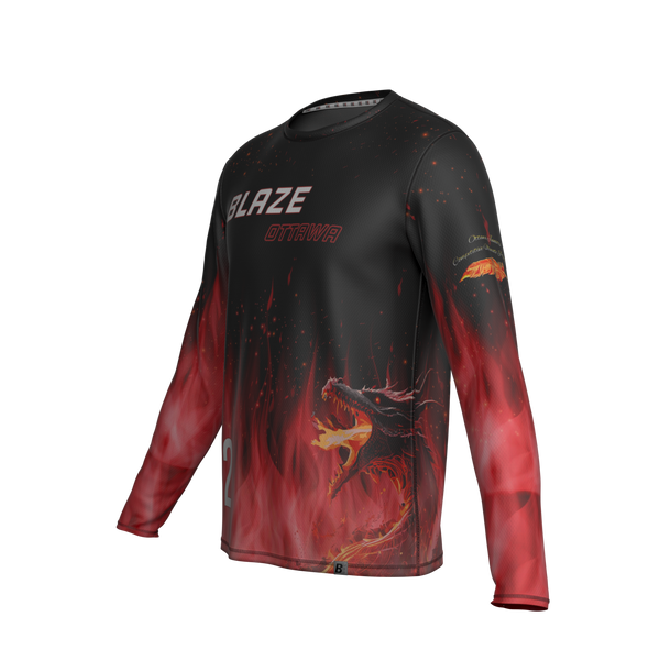 Full Sub N-Knit Long Sleeve (DARK) | Ottawa Blaze Summer 2026