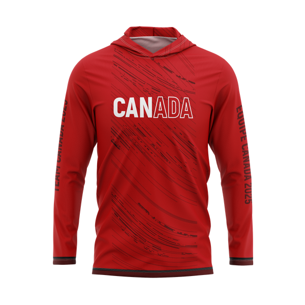 Full Sub N-Knit Sun Hoodie (RED) | Team Canada U24 July 2025