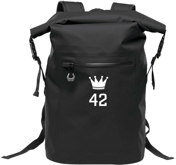 Technical Roll Top Waterproof Backpack 35L (BLACK) | Queens University SuperFly Fall 2025