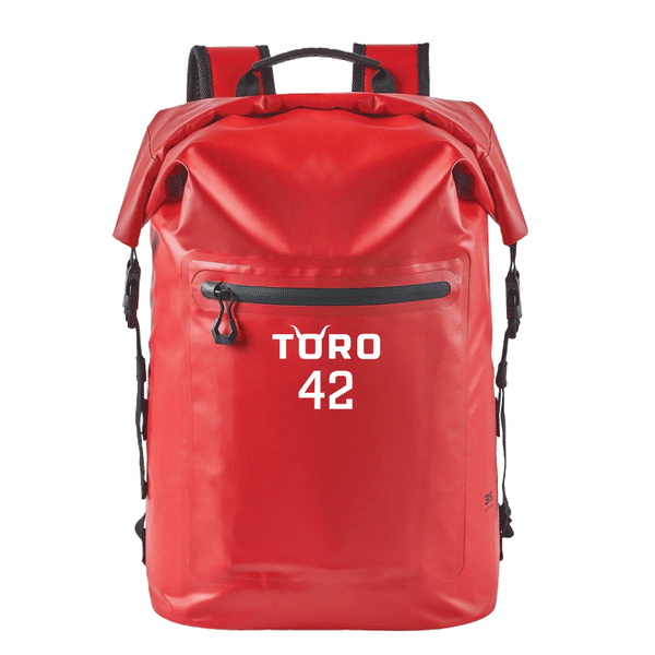 Technical Roll Top Waterproof Backpack 35L (RED) | Toronto Elites Ultimate TORO Girls Spring 2025