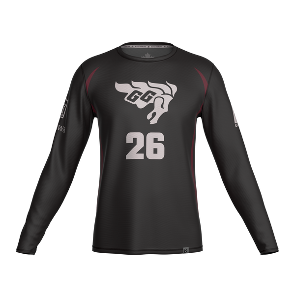 Full Sub N-Knit Long Sleeve (DARK) | University of Ottawa Gee Gees Mens Summer 2026